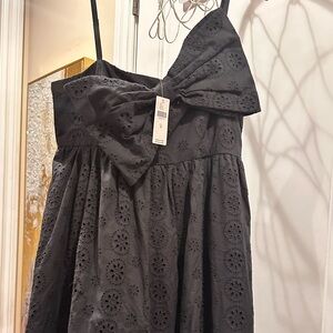 Anthropologie Black Eyelet Jumpsuit